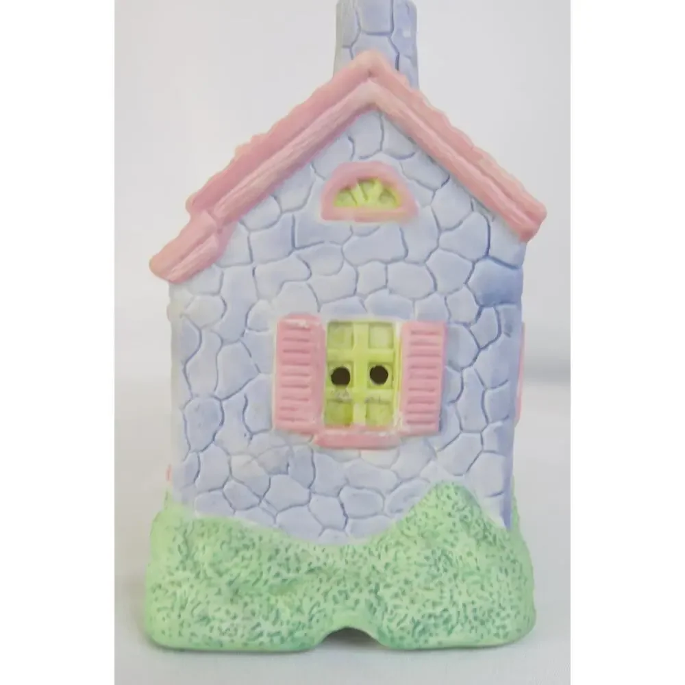 Vintage EASTER VILLAGE Bakery Ceramic House Light Up* 4